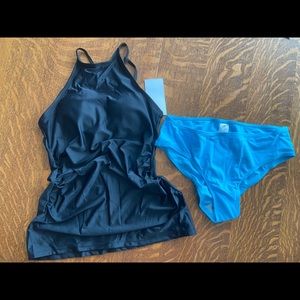Brand new with tags tankini and bikini bottoms M
